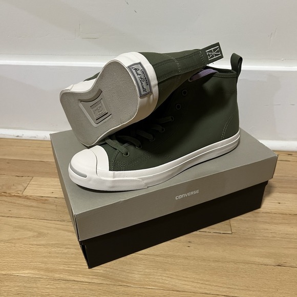 Converse Jack Purcell x‎ Hancock Limited Edition Mid Military Size 9.5 Sneakers - Picture 8 of 12